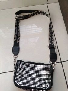 Stylish Rhinestone Crossbody Bag