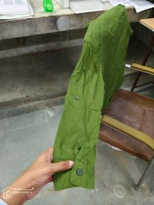 Olive Green Button-Down Shirt