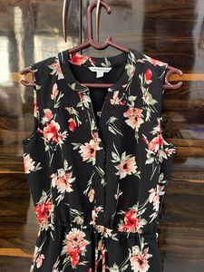IMPORTED BLACK MIDI DRESS