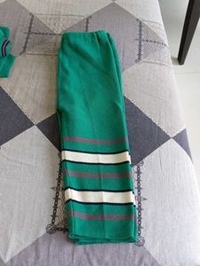 Green Knit Pants and tshirt