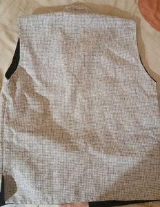 Vintage Style Gray Tweed Vest