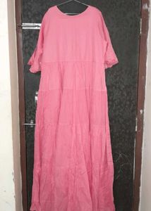Pink Tiered Dress/Kurti