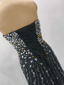Elegant Black Embellished Gown