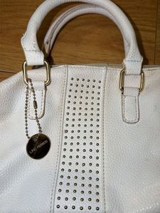 Lino perrez Stylish White Satchel Bag