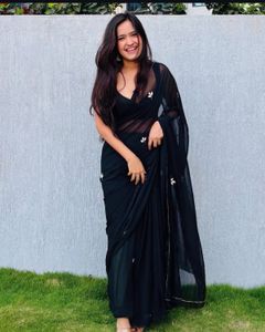 Elegant Black Saree