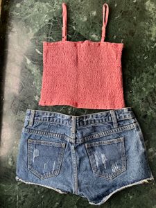 Hot pant &amp; crop top