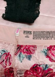 Lace Thong Panties - Set of 3