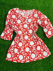 M Size Cotton Short Kurti Unused