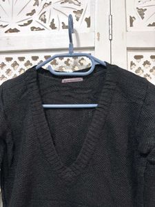 🎀Black V Neck Pullover Sweater D
