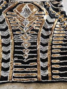 Sequin and beaded Ibiza pinteresty Mini Skirt