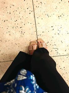 Golden Ethnic Zudio Flat Sandals