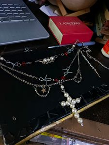 2 Stackable. Grunge Necklace