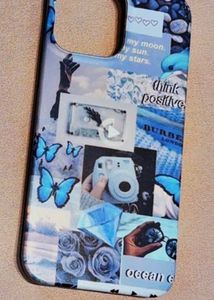 Blue-themed collage Case for iPhone 13 Pro max