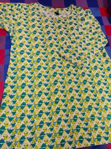 Rayon Green Kurti