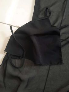 Elegant Black burkha Dupatta Hijab Set Brand New