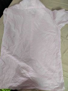 Pink Checkered Button-Up Shirt