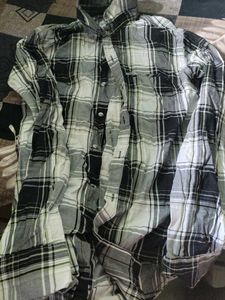 Black & White Plaid Button-Down
