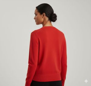 Red Cardigan Sweater