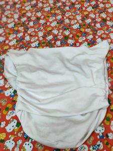 White Offshoulder Crop Top