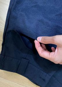 Black preppy polyster shorts
