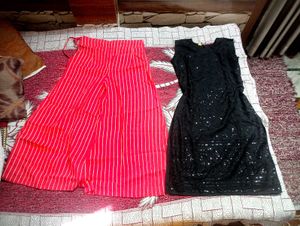 festive kurta and plazzo set