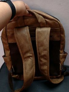 Brown Unisex Backpack