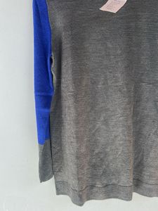 Color Block Turtleneck Sweater