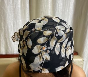Ruffled Floral Print Scarf
