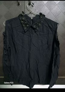 Black Off Shoulder Top