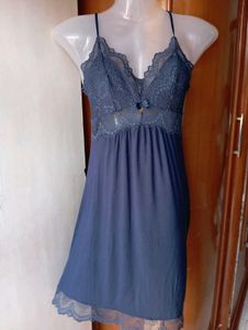 Blue Lace Night Slip