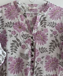 Floral Print Kurta
