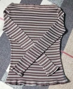 STRIPED LONG SLEEVE TOP 🤎