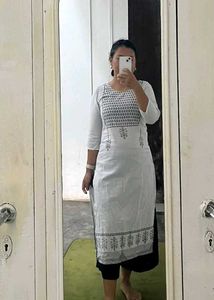 Elegant White Kurta