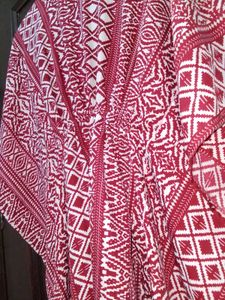 Kaftan For Women Red &amp; White
