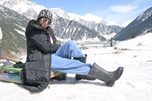 Puffer long coat