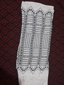 Navy Polka Dot Embroidered Kurti Set