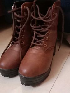 Coffee Brown High Heel Boots