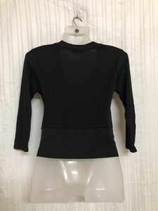 S🍎L  Black Stylish Top