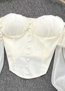 White Paded Corset