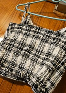 Checkered Crop Top New
