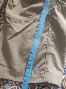 Olive Green worn out look baggy loose fit cargo