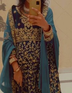 Heavy Velvet Wedding Gown