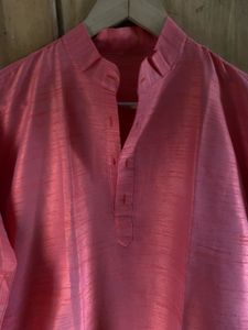 Coral Men’s Silk Festive Kurta
