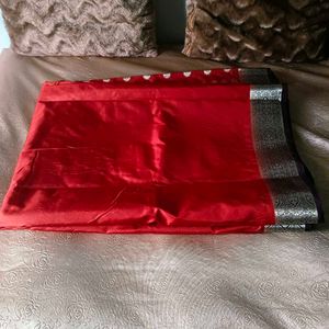 🛍️ Red Banarasi Silk Saree ⭐⭐⭐⭐⭐