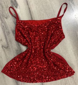 Red Sequin Top