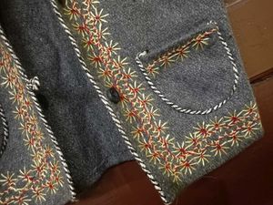 Woolen Kashmiri Hand Made Jacket Embroidered