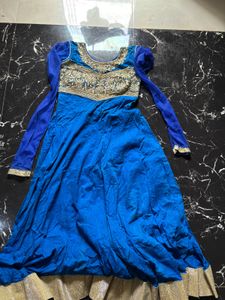 Blue Embroidered Kurta Set