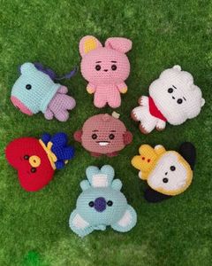 Bt21 Crochet Keychain