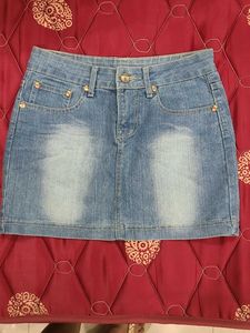 Denim Mini Skirt