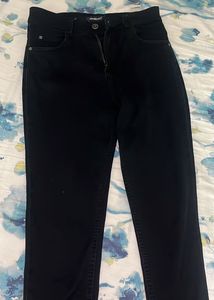 Black Denim Ankle Length Jeans